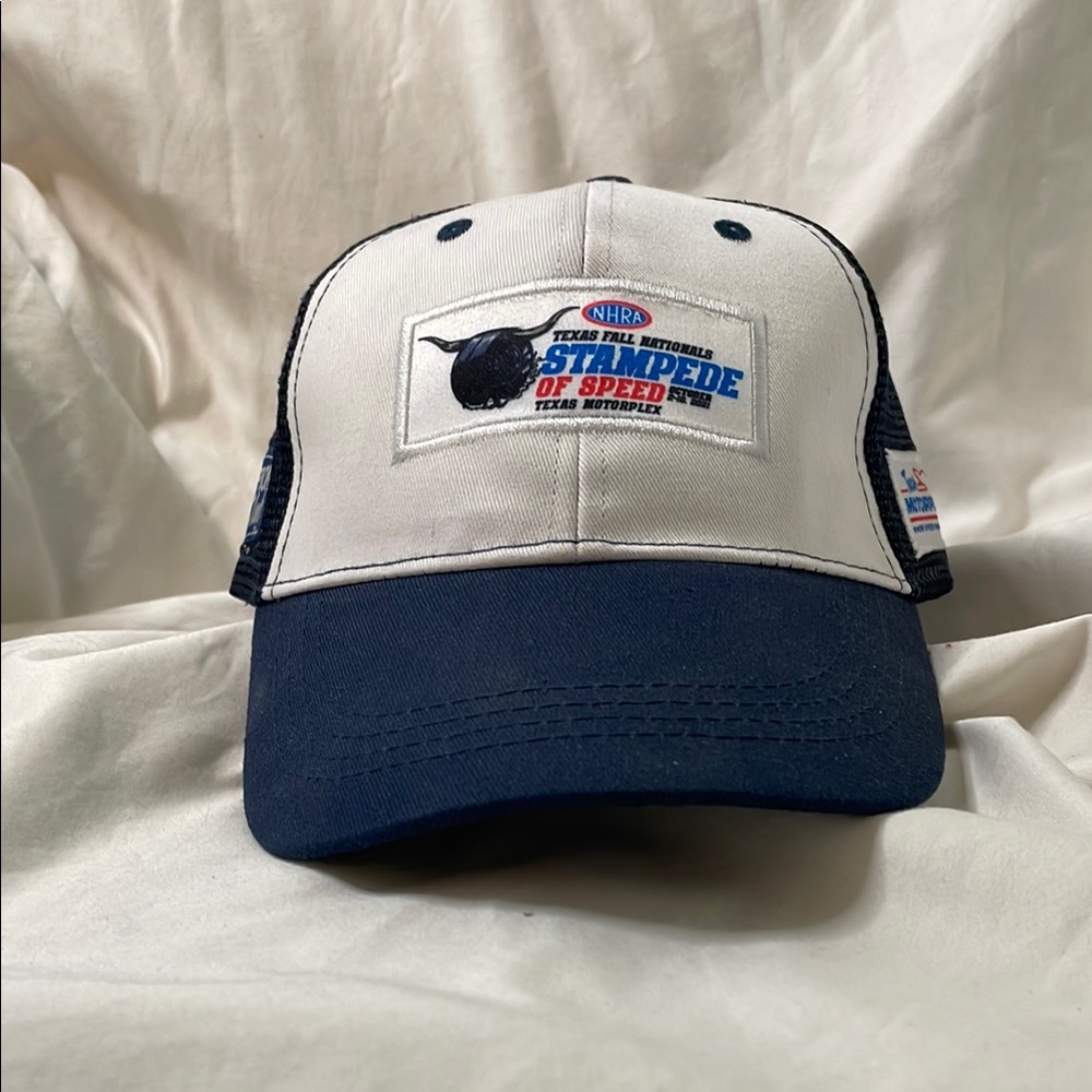 Stampede of Speed Trucker Hat - White and Navy